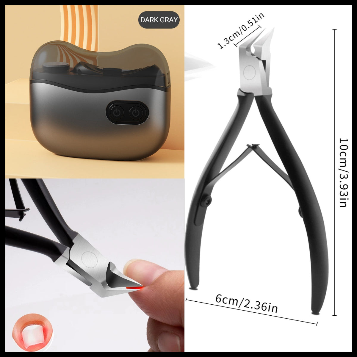 🏆Meilleure vente 🔥58 % DE RÉDUCTION⏳Coupe-Ongles et Polisseur Électrique 2-en-1