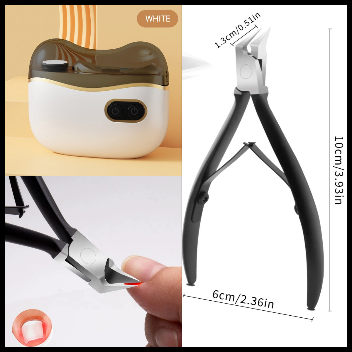 🏆Meilleure vente 🔥58 % DE RÉDUCTION⏳Coupe-Ongles et Polisseur Électrique 2-en-1