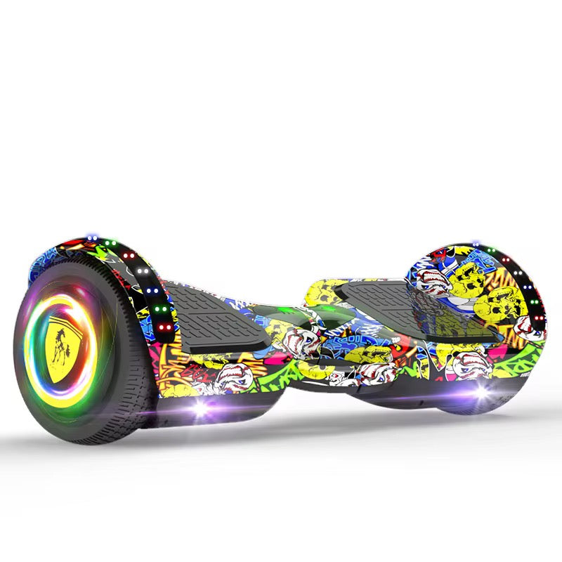 🚀 Hoverboard Électrique Camouflage Bleu – Style & Sensation de Glisse ! 🛹✨