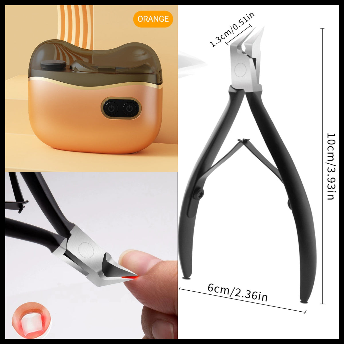 🏆Meilleure vente 🔥58 % DE RÉDUCTION⏳Coupe-Ongles et Polisseur Électrique 2-en-1