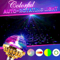 Lumière boule disco rotative colorée