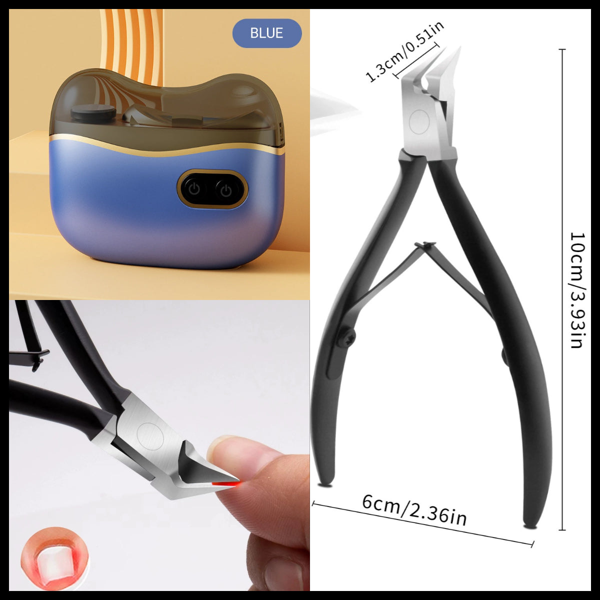 🏆Meilleure vente 🔥58 % DE RÉDUCTION⏳Coupe-Ongles et Polisseur Électrique 2-en-1