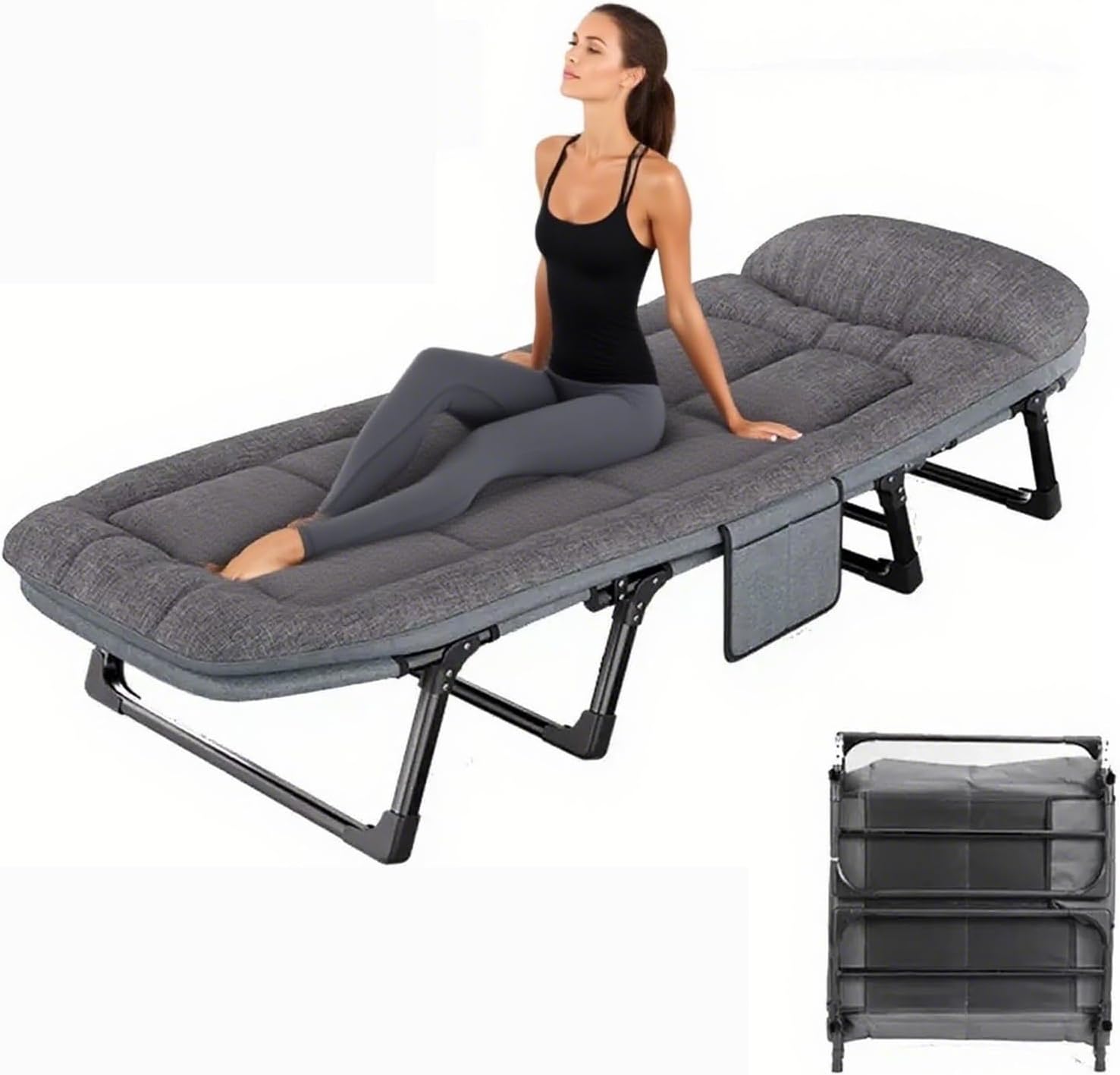 Lit pliant portable réglable (180*60cm)