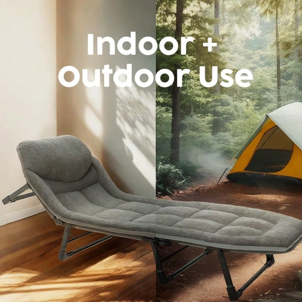 Lit pliant portable réglable (180*60cm)
