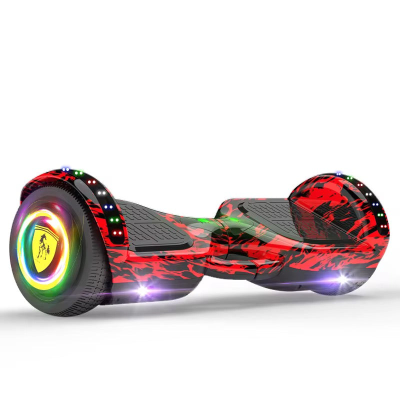 🚀 Hoverboard Électrique Camouflage Bleu – Style & Sensation de Glisse ! 🛹✨