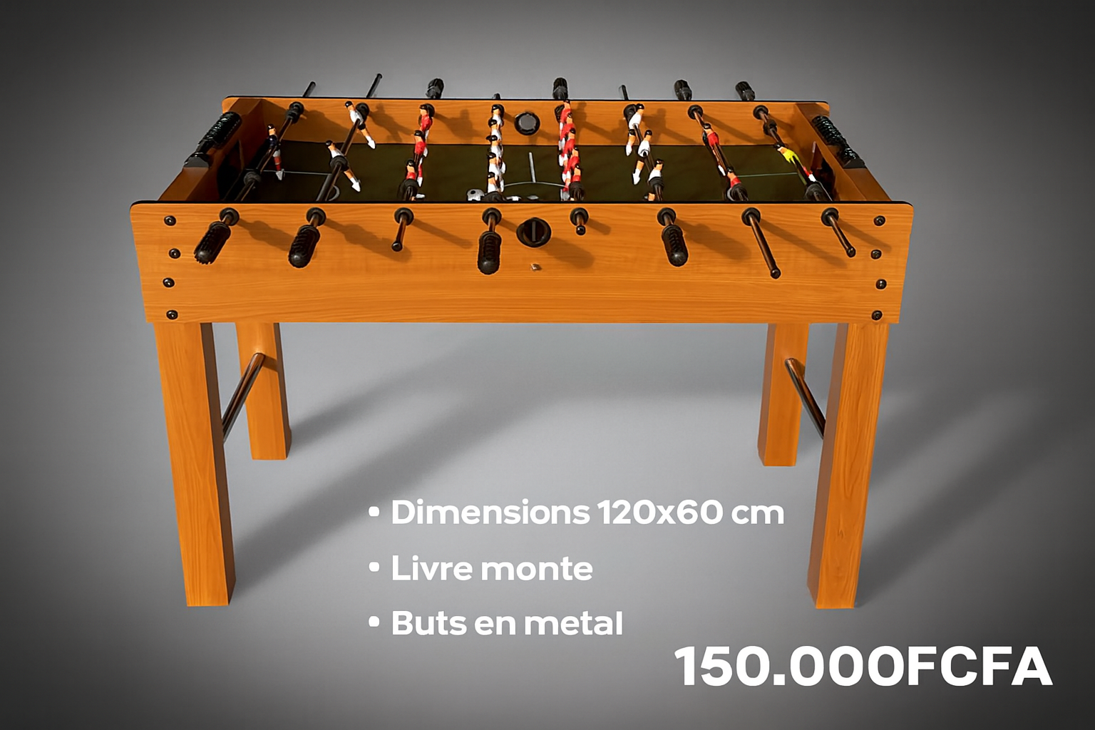 🎯 BABY-FOOT MODERNE – PLAISIR GARANTI EN FAMILLE OU ENTRE AMIS !