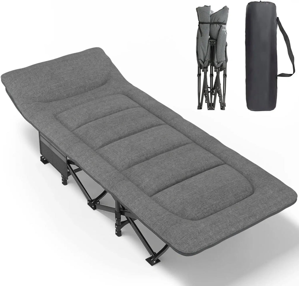 Lit de camping pliant confort – 250 kg