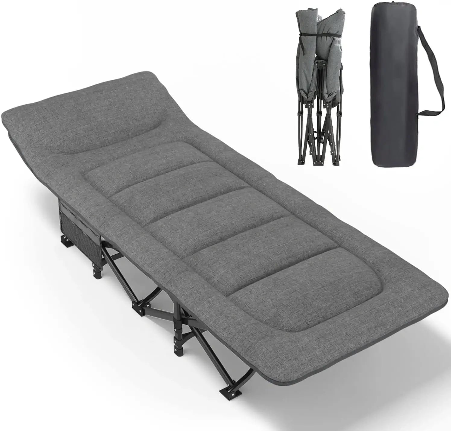 Lit de camping pliant confort – 250 kg