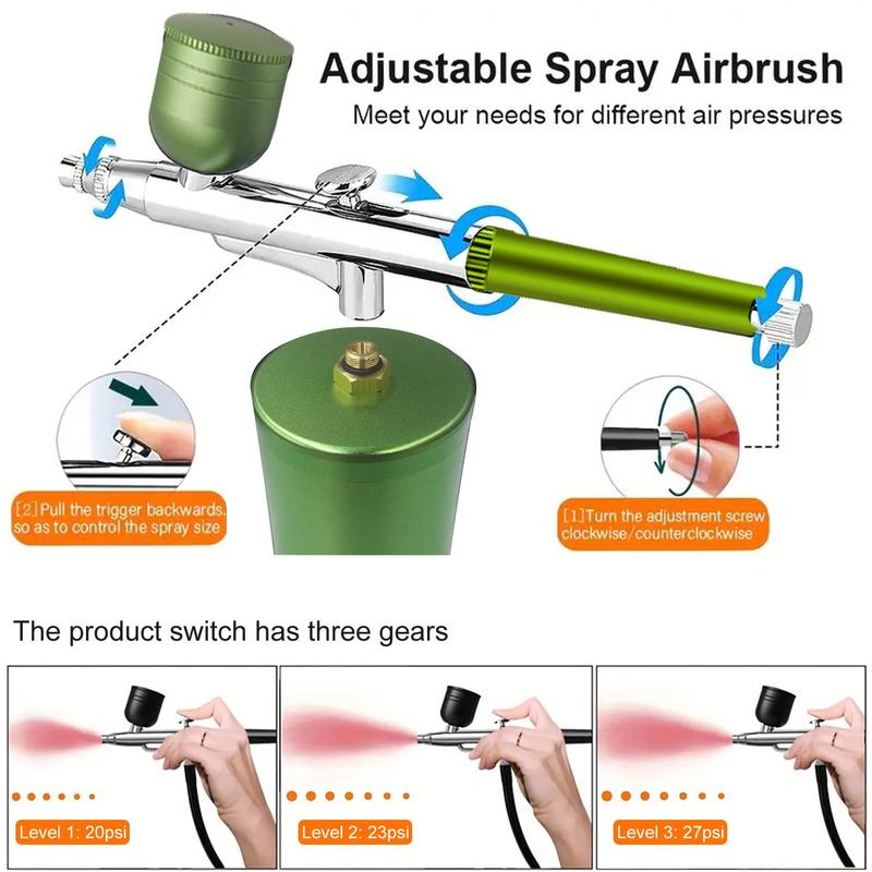 Kit aérographe électrique avec compresseur