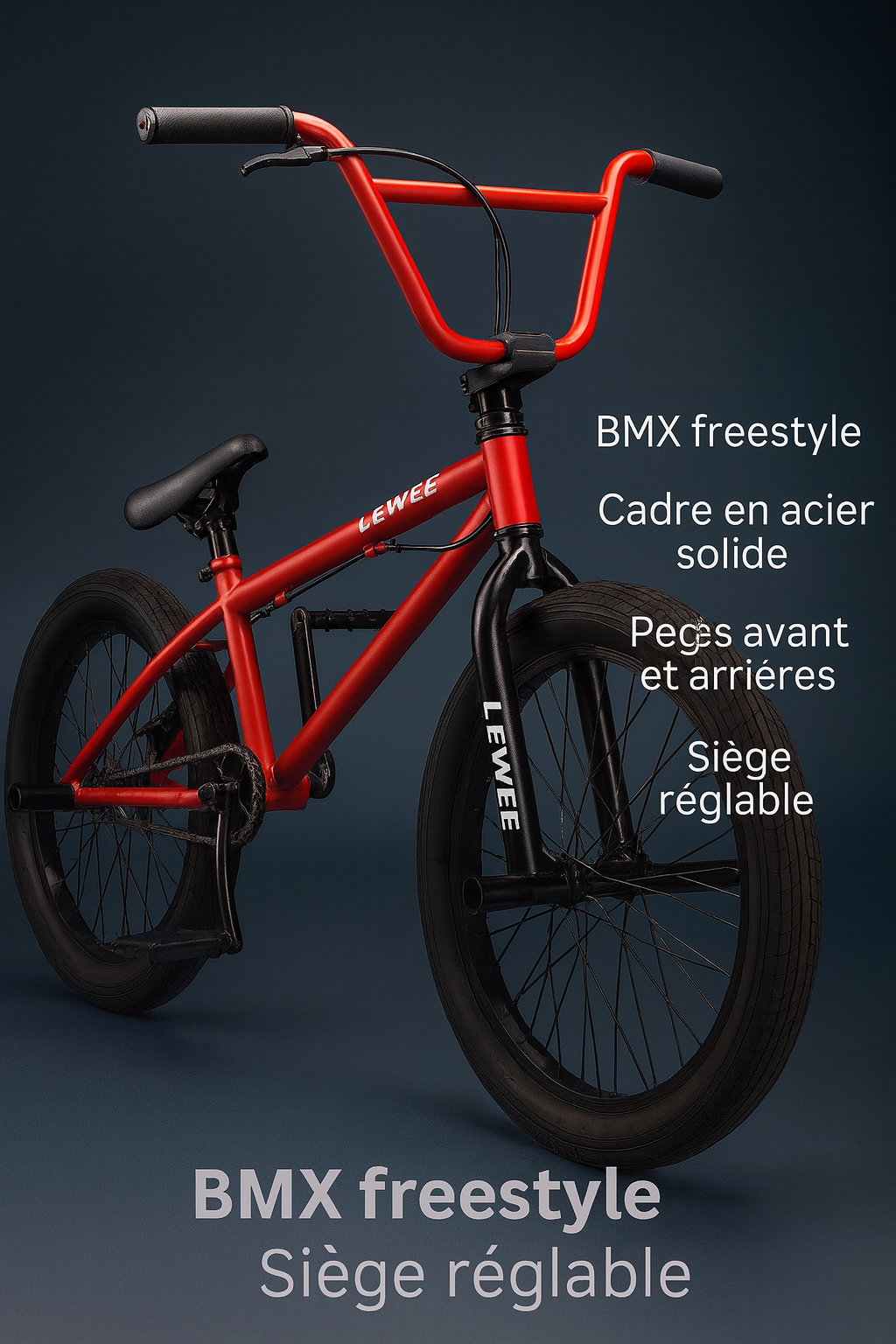 Nouveau BMX LEWEE – pour les amateurs de freestyle et de sensations.