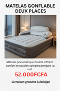 ✨ Matelas gonflable premium avec dossier intégré ✨ 02places