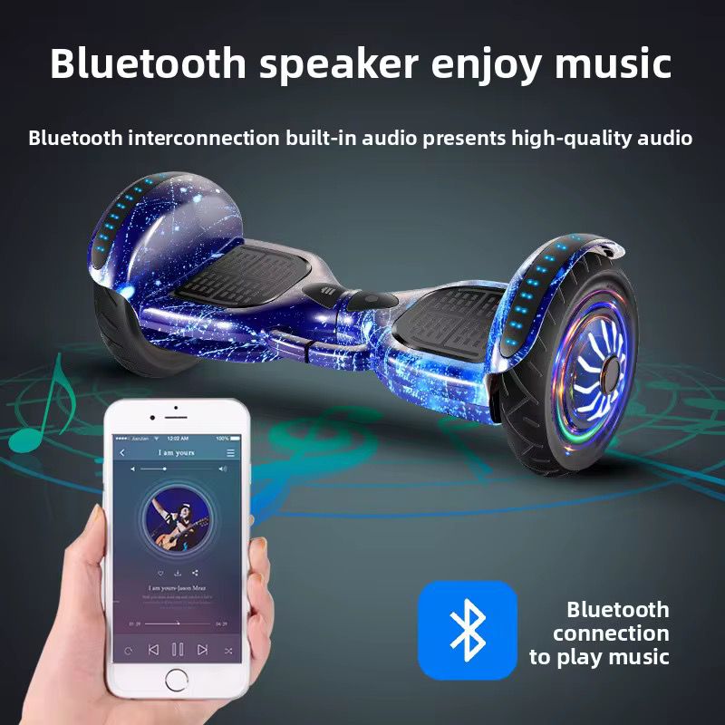 hoverboard connecté au design graffiti