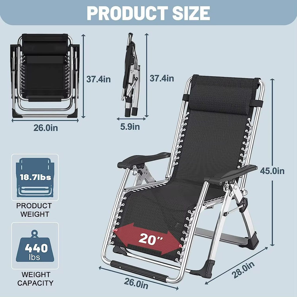 SUPER CHAISE PLIANTE AMÉRICAINE