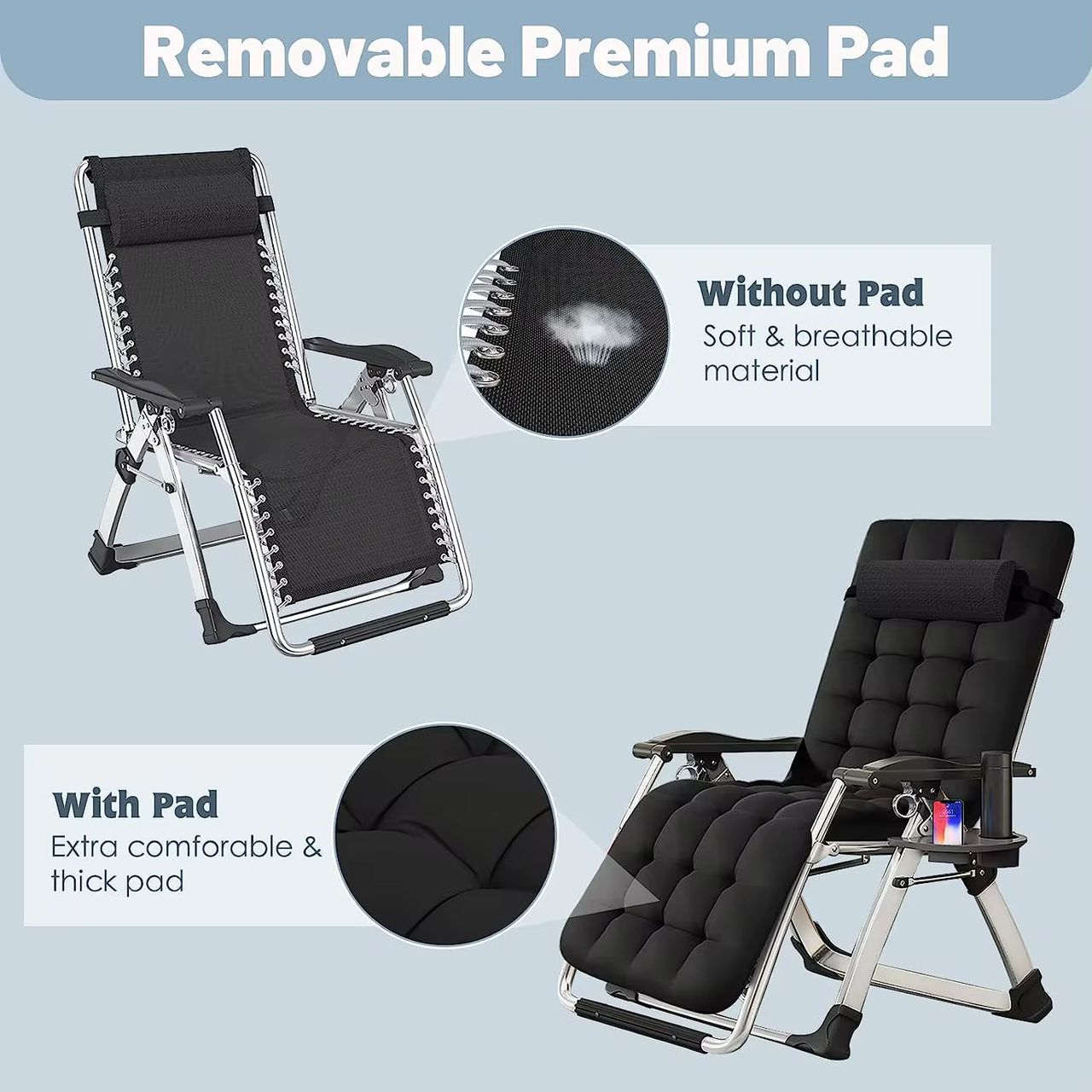 SUPER CHAISE PLIANTE AMÉRICAINE