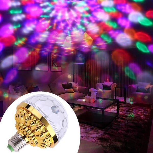 Lumière boule disco rotative colorée