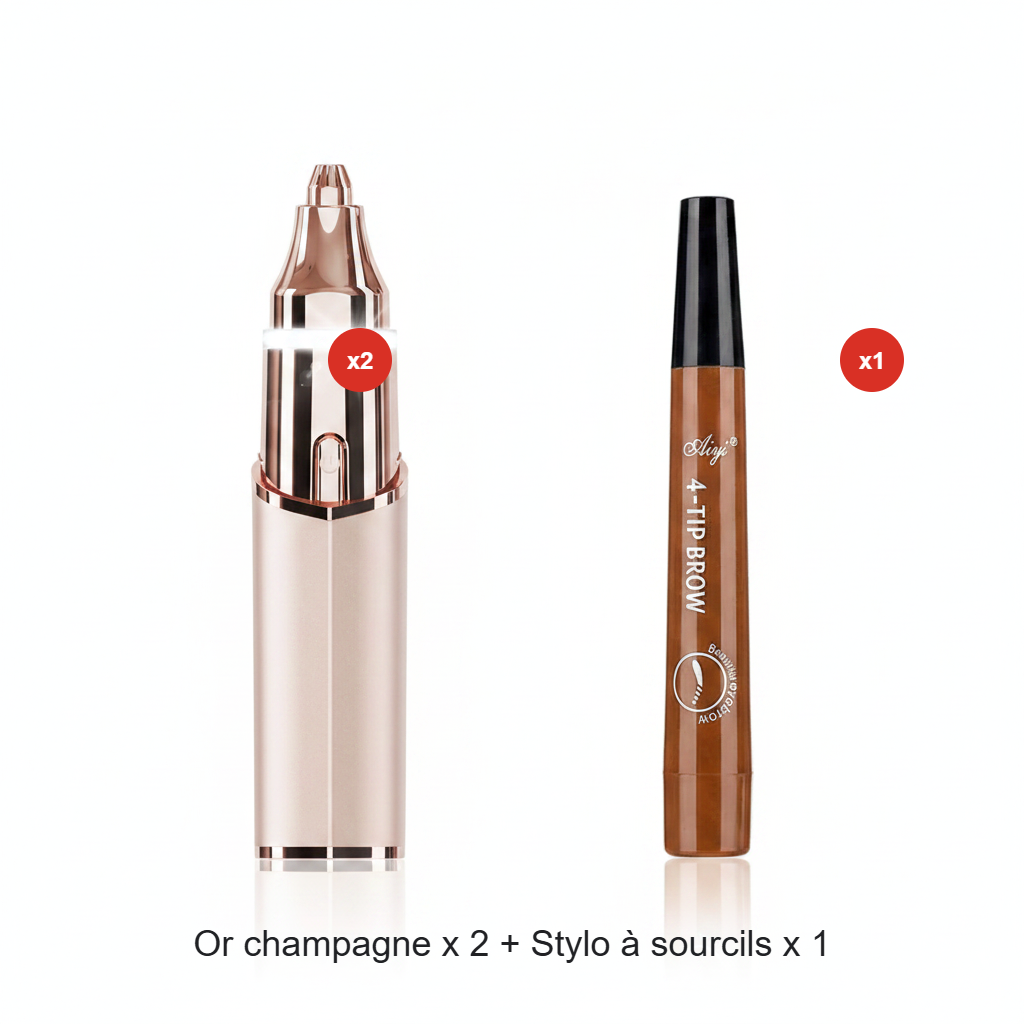 🥳2026 HOT SALE🥳💞50K+ SOLD!🌸Épilateur facial et tondeuse à sourcils 2 en 1
