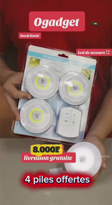 Lumière Led sans fil télécommandé 8.000f au lieu de 19000f