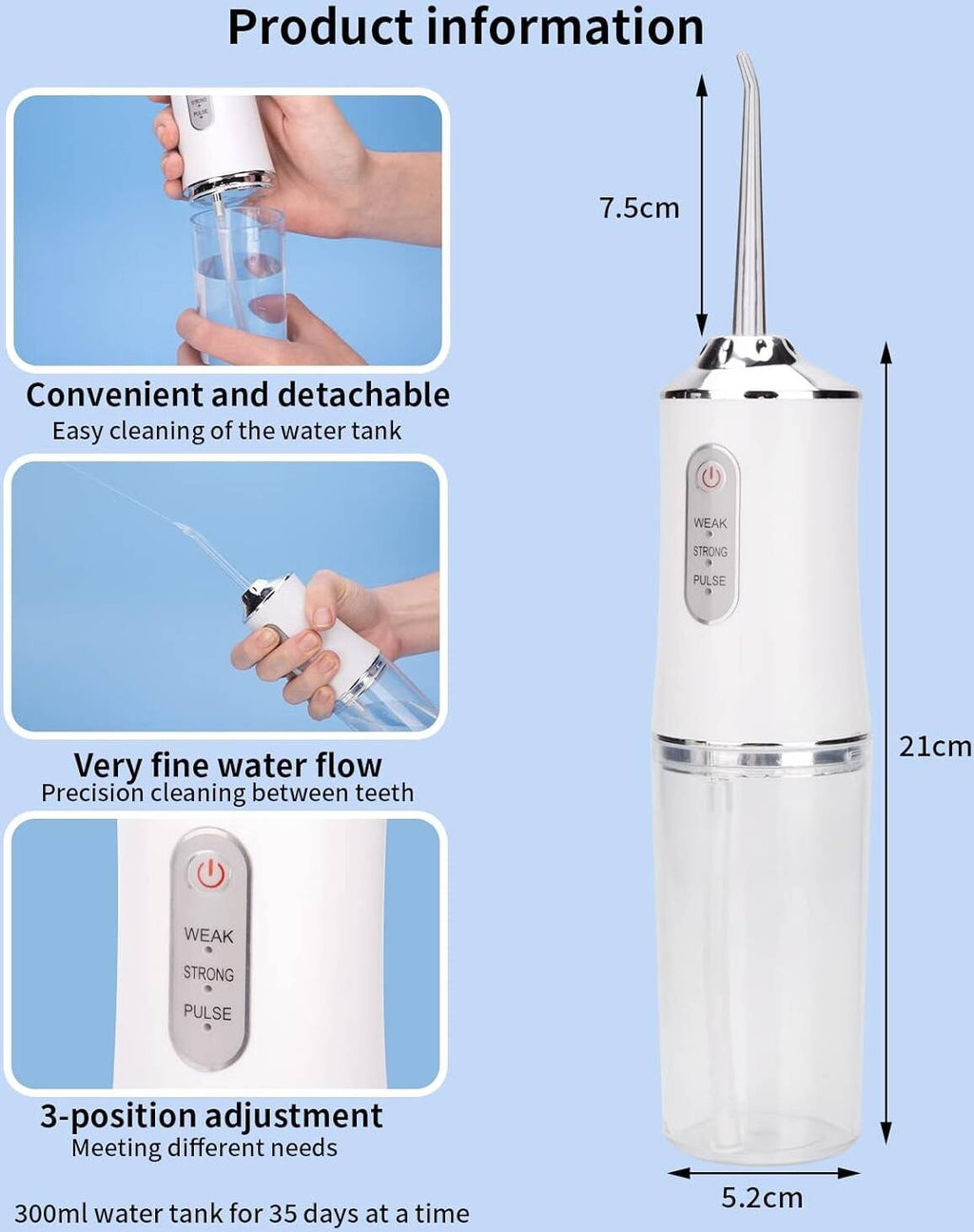 Hydropulseur Dentaire Rechargeable 🦷✨