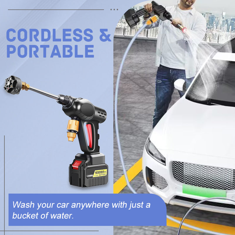 📢📢55% DE RÉDUCTION ! 💦🚗 Machine de Lavage de Voiture Portable – 30 BAR, Sans Fil & Polyvalente pour Auto, Vélo, Terrasse et Plus ! 🔋🌿