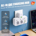 🔌 50% DE RÉDUCTION! 💡 Adaptateur Secteur UE 4 Prises – Interrupteurs Indépendants, Design Compact & Sécurité Maximale 🏠