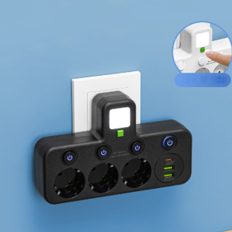 🔌 50% DE RÉDUCTION! 💡 Adaptateur Secteur UE 4 Prises – Interrupteurs Indépendants, Design Compact & Sécurité Maximale 🏠
