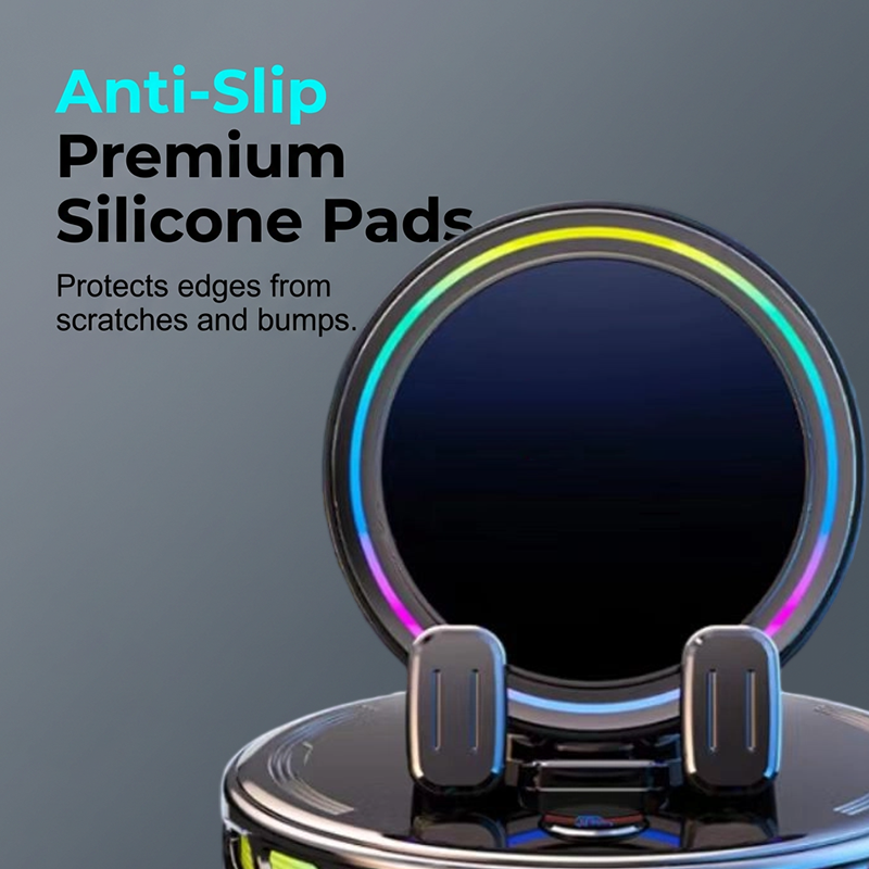 📱 Support RGB pour téléphone portable ✅ Fixation automatique et recharge sans fil | Conduite en toute sécurité d'une seule main 🚗