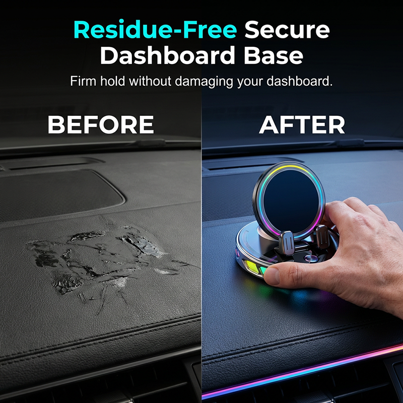📱 Support RGB pour téléphone portable ✅ Fixation automatique et recharge sans fil | Conduite en toute sécurité d'une seule main 🚗