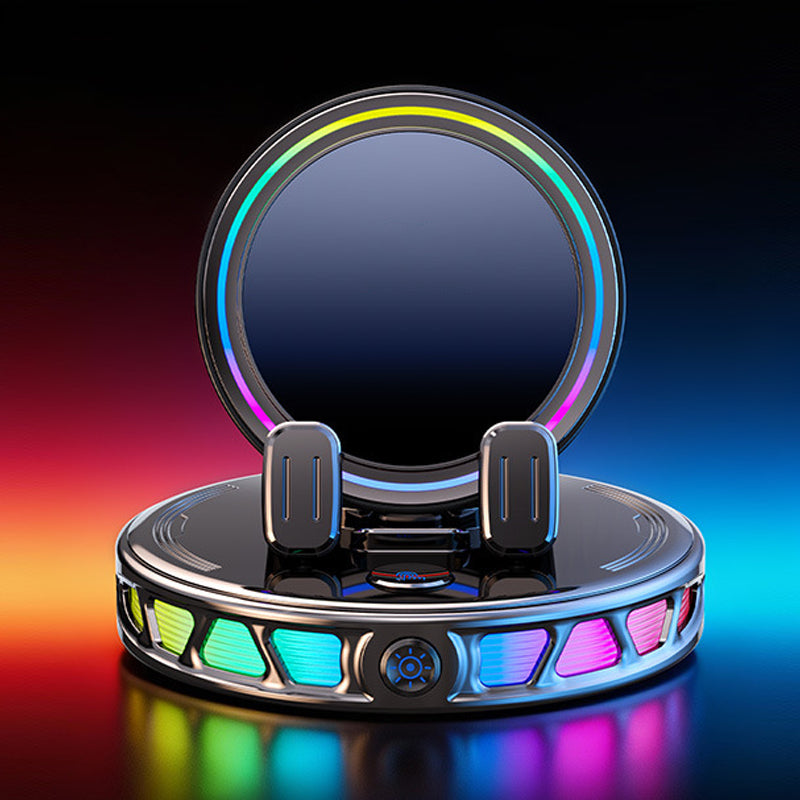 📱 Support RGB pour téléphone portable ✅ Fixation automatique et recharge sans fil | Conduite en toute sécurité d'une seule main 🚗