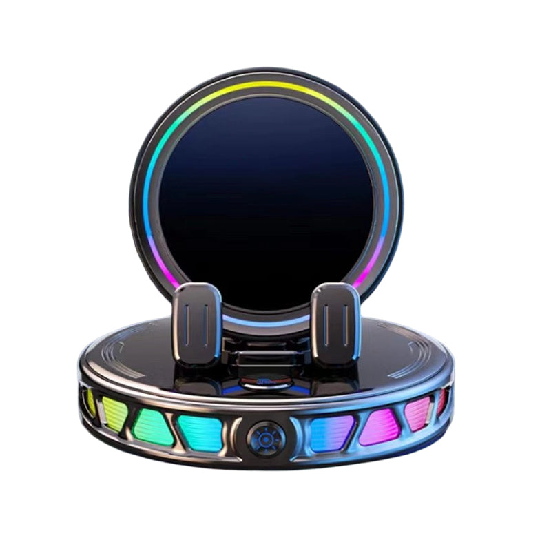 📱 Support RGB pour téléphone portable ✅ Fixation automatique et recharge sans fil | Conduite en toute sécurité d'une seule main 🚗